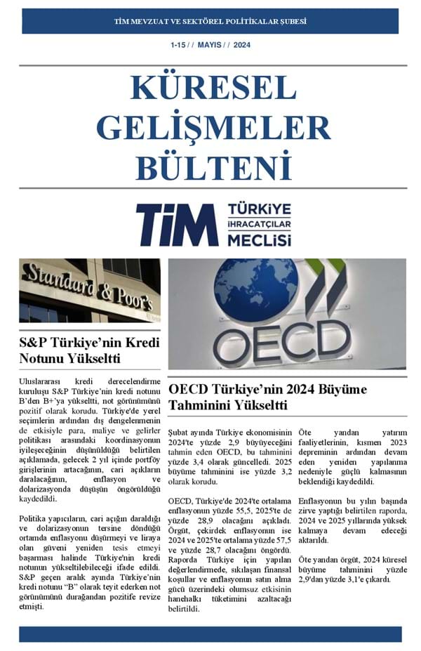 1-15 Mayıs 2024 Bülteni 